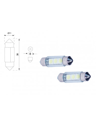 Lampes Led Canbus Plafonier 12v - Gasopas Andorra France