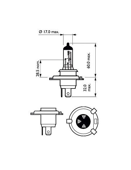 Ampoule H4 VisionPlus 12v C2 - Gasopas Andorra France